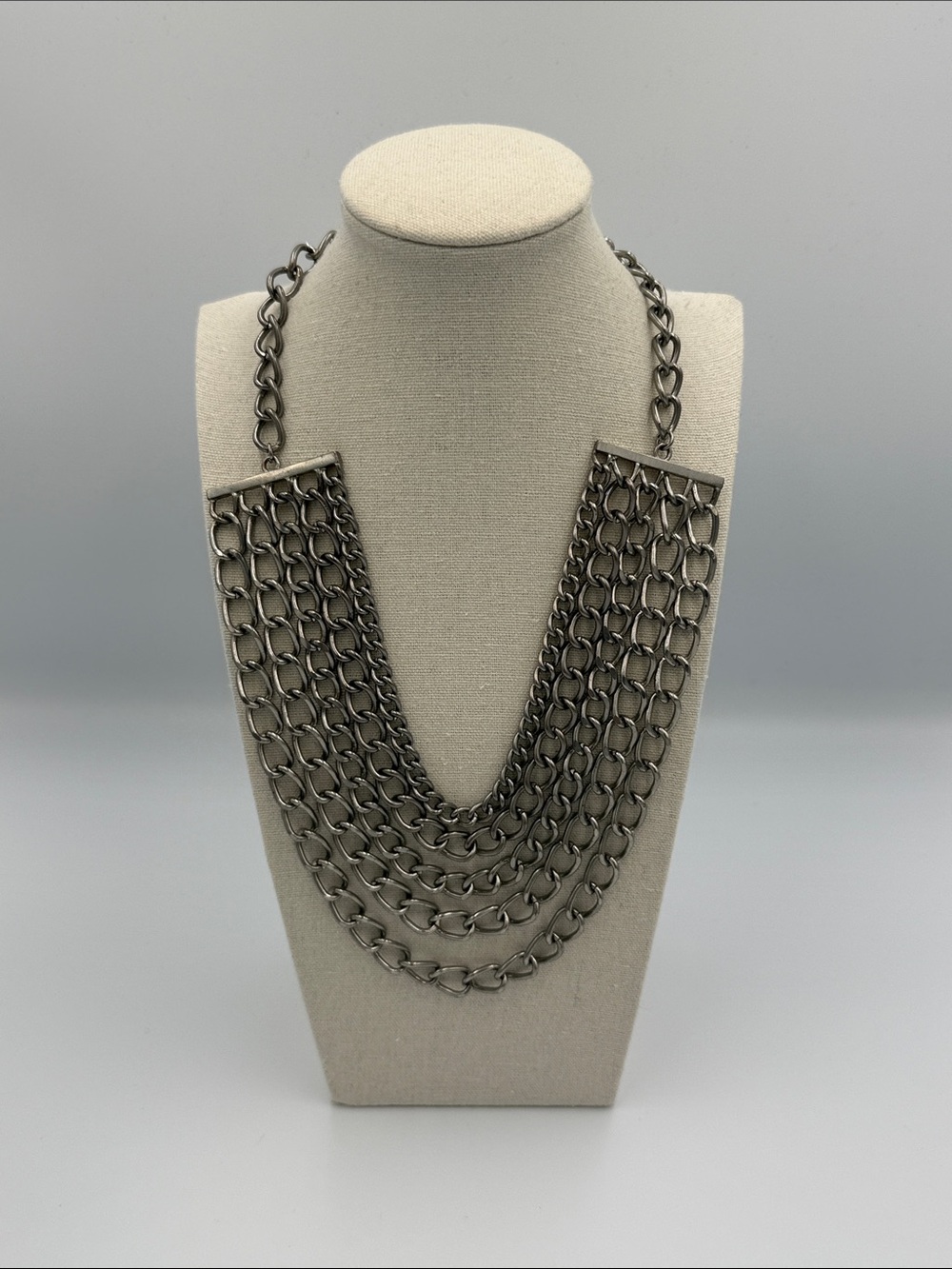 Boutique Layered Statement Chain Necklace